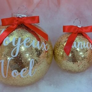 Mommy and me Glass glitter