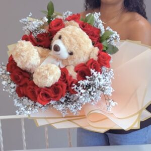 Teddy Bear Flower Bouquet