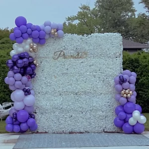 Flower Wall with Balloon
