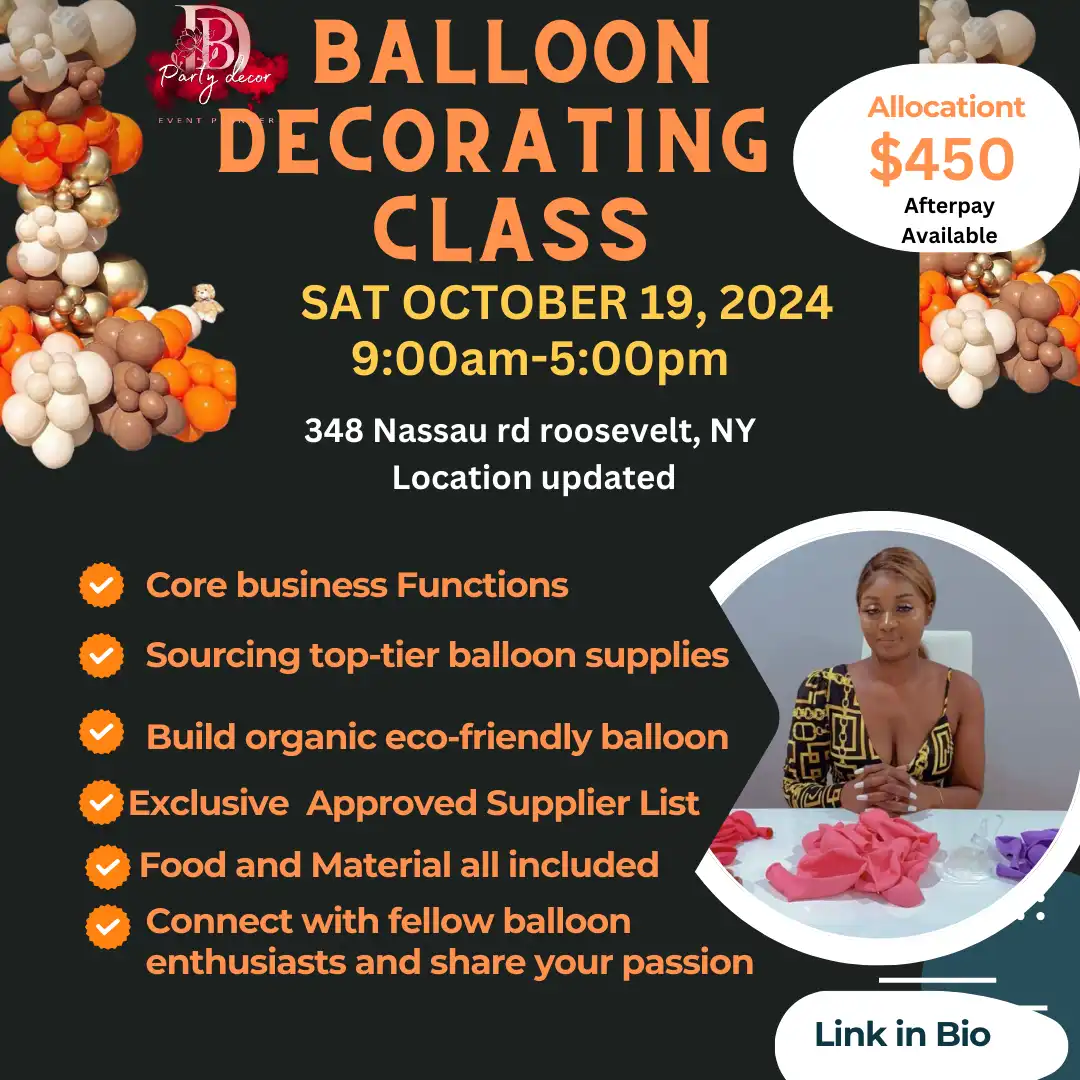 October 19 Balloon Decorating Class