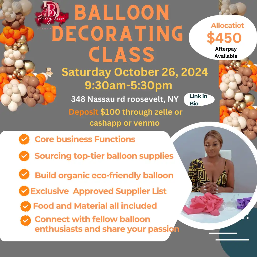 October 26 Balloon Decorating Class